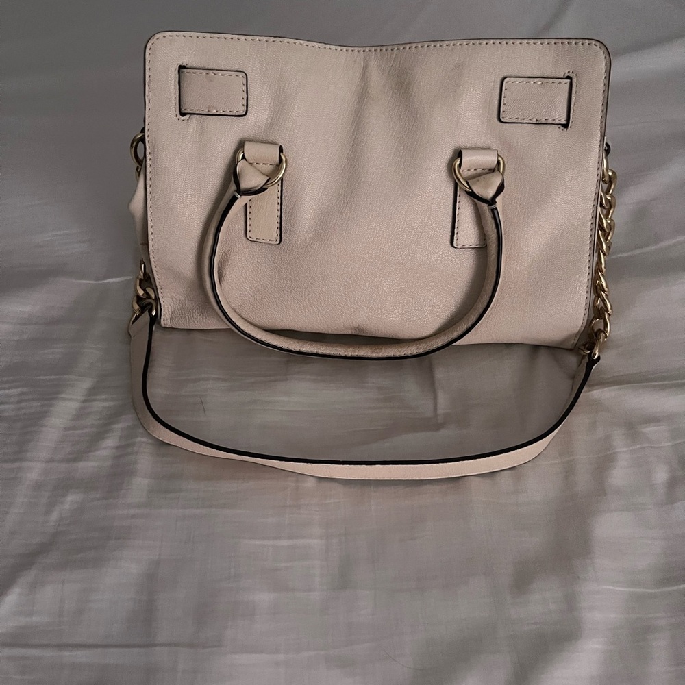 Michael Kors Cream Satchel with Gold Accents - Picture 2 of 5